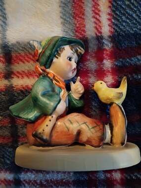 HUMMEL UNUSUSAL RARE "Singing Lesson"TMK-2 FULL BEE Very Nice Vintage Germany